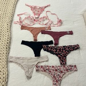 Bundle of asst panties and lingerie set size small